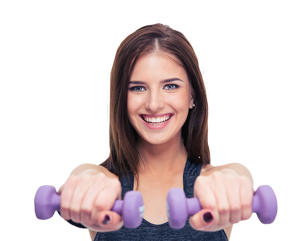 Wellness Center Photo - isolated woman working out